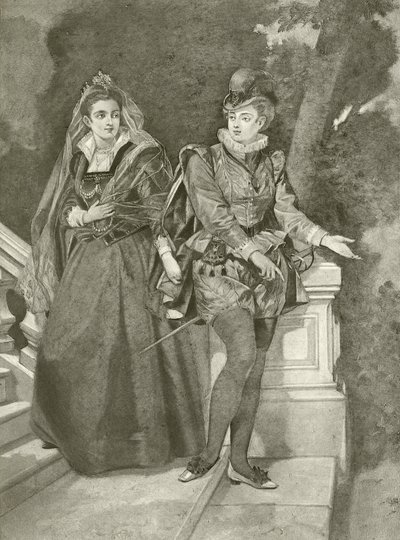 Twelfth Night. Act III, Scene IV by Felix Octavius Carr Darley