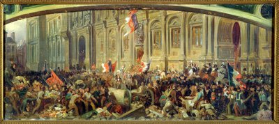 Alphonse de Lamartine Rejecting the Red Flag at the Hotel-de-Ville, Paris, 25th February 1848 by Felix Philippoteaux