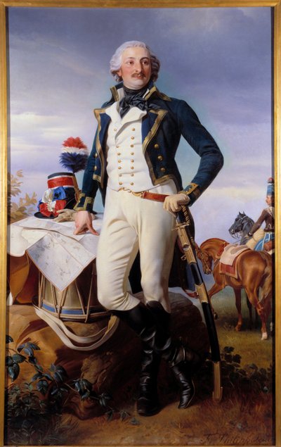 Portrait of Auguste Marie Henri Picot, Marquis de Dampierre by Felix Philippoteaux