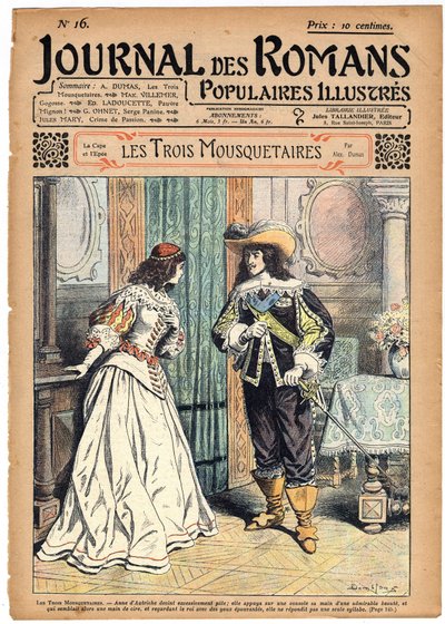 The Three Musketeers by Alexandre Dumas. King Louis XIII Announces to Queen Anne of Austria That She Will Have to Wear the Diamond Studs for the Ball Organized at the Town Hall by Felix Philippoteaux
