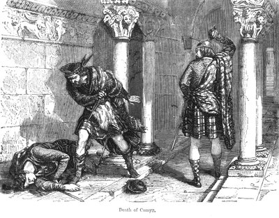 The Death of John Comyn, the Younger by Felix Philippoteaux