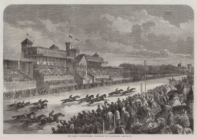 The Great International Horserace at Longchamps by Felix Thorigny
