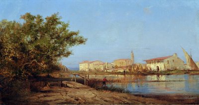 Mas a Martigues by Félix Ziem