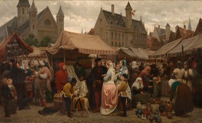 A Fair in Ghent in the Middle Ages by Felix de Vigne
