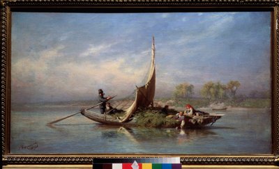 Family in a Boat by Feodor Alexandrovich Vassiliev
