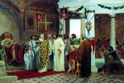 The Baptism of Grand Prince of Kiev Vladimir the Great in 987, 1883 by Feodor Andreyevich Bronnikov