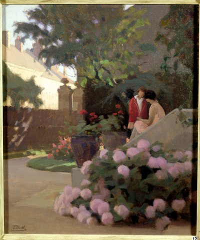 A Corner of the Garden by Ferdinand Achille Lucien Bivel