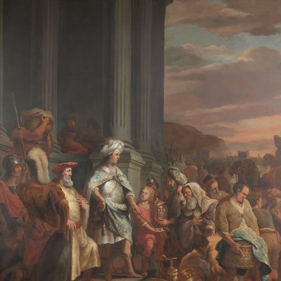 King Cyrus Handing over the Treasure Looted from the Temple of Jerusalem by Ferdinand Bol