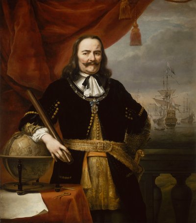 Michiel Adriaenszoon de Ruyter, Lieutenant-Admiral-General of the United Provinces by Ferdinand Bol
