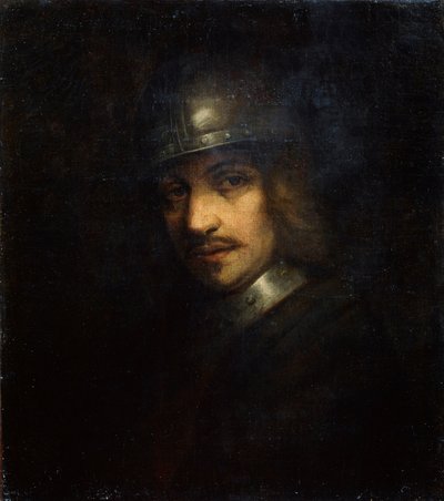 Portrait of a Man with Helmet by Ferdinand Bol