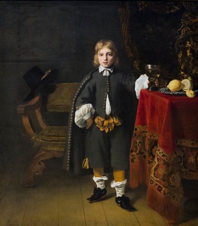 Portrait of a Boy Aged 8 by Ferdinand Bol