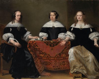 Portrait of the Three Regentesses of the Leprozenhuis, Amsterdam by Ferdinand Bol
