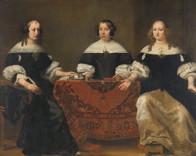 Portrait of the Three Regentesses of the Leprozenhuis, Amsterdam, c.1668 by Ferdinand Bol