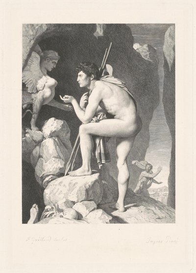 Oedipus by Ferdinand Gaillard, after Jean Auguste Dominique Ingres