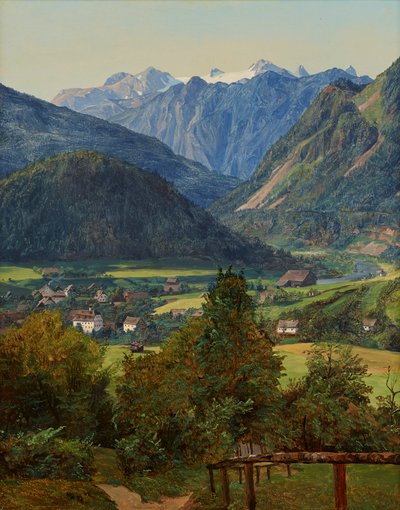 The Dachstein from the Sophien Double View near Ischl by Ferdinand Georg Waldmuller