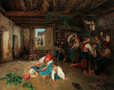 Preparing the Celebration of the Wine Harvest by Ferdinand Georg Waldmuller