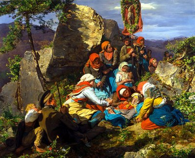 The Interrupted Pilgrimage The Sick Pilgrim by Ferdinand Georg Waldmuller