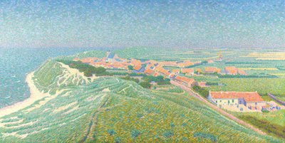 View of Zoutelande on the Island of Walcheren by Ferdinand Hart Nibbrig (signed by artist)