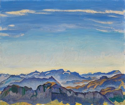 The Vaud Alps from the Rochers de Naye. 1917 by Ferdinand Hodler