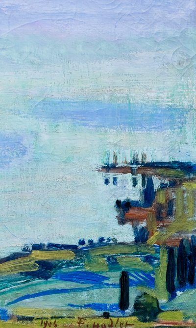 Lake Geneva with the Savoy Alps by Ferdinand Hodler