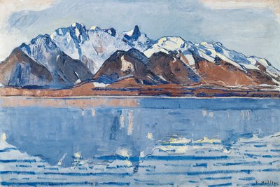 Lake Thun with Stockhorn Range by Ferdinand Hodler
