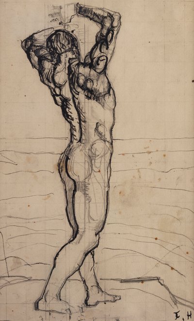 Male Act, Study for the Truth by Ferdinand Hodler