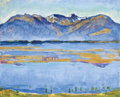Montana landscape with Becs de Bosson and Vallon de Réchy by Ferdinand Hodler