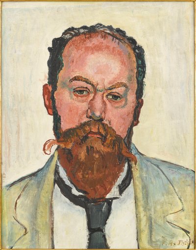 Portrait of Mathias Morhardt by Ferdinand Hodler