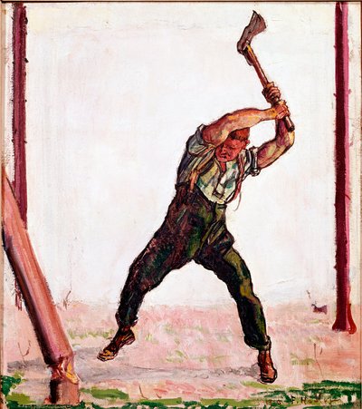 The Bucheron by Ferdinand Hodler