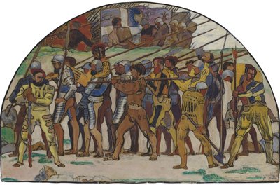 The Retreat from Marignano (Variant) by Ferdinand Hodler