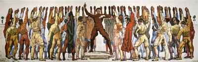 Unanimity (The Oath). Second Version by Ferdinand Hodler