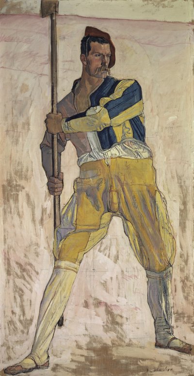 Warrior with Halberd, c.1898 by Ferdinand Hodler