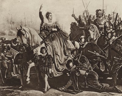 Queen Elizabeth at Tilbury by Ferdinand II Piloty