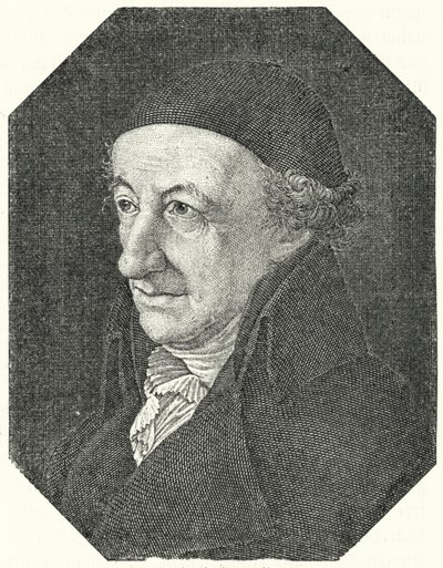 Portrait of the German poet Christoph Martin Wieland in old age by Ferdinand Jagemann