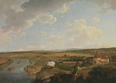View from Aschaffenburg Castle to Breakfast Temple and Capuchin Monastery (Aschaffenburg Cycle) by Ferdinand Kobell