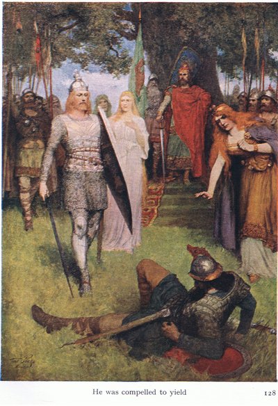 He Was Compelled to Yield, Illustration from The Stories of Wagner