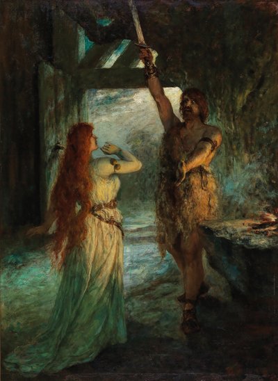 Valkyrie 1st Act: Sieglinde and her brother Siegmund by Ferdinand Leeke