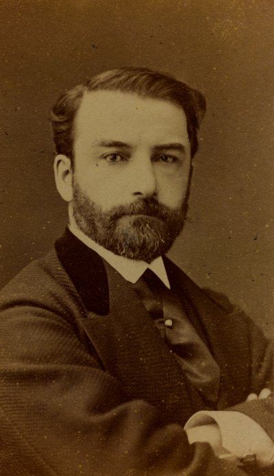Portrait of Léon Joseph Florentin Bonnat, French painter; carte de visite by Ferdinand Mulnier