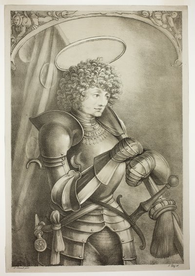 Saint George in Armor by Ferdinand Piloty