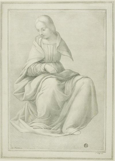 Study for Seated Figure of a Woman by Ferdinand Piloty