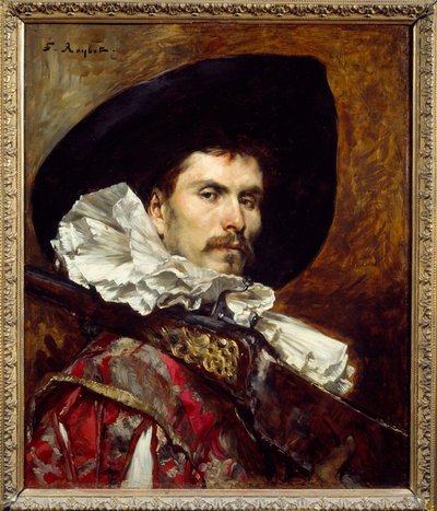 A Harquebusier in the 17th Century by Ferdinand Roybet