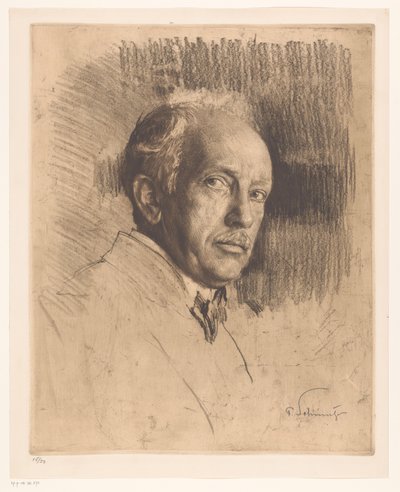 Portrait of Richard Strauss by Ferdinand Schmutzer (signed by artist)