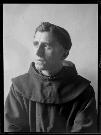 Portrait of a Franciscan in Assisi by Ferdinand Schmutzer