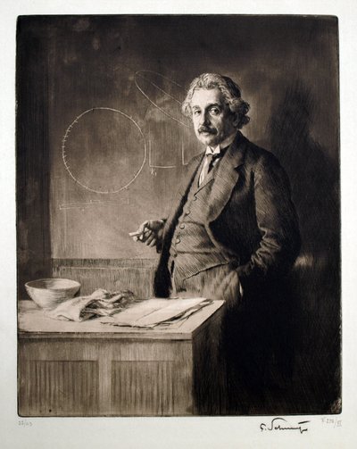 Portrait of Albert Einstein by Ferdinand Schmutzer