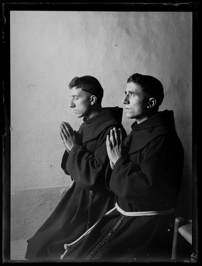 Prayer of a Franciscan in Assisi by Ferdinand Schmutzer