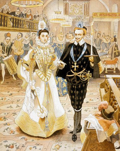 French King Henri III and the dance of torch by Ferdinand Sigismund Bac