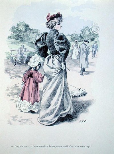 Mummy, is that man over there my father? by Ferdinand Sigismund Bac