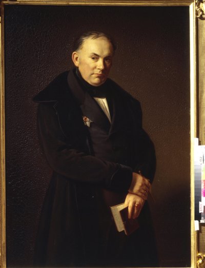 Portrait of the Poet V. Zhukovsky by Ferdinand Theodor Hildebrandt
