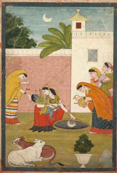 Krishna Reaching for the Moon by Ferdinand Tietz