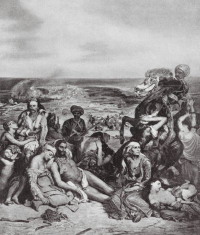 The Massacres in Chios by Ferdinand Victor Eugene (after) Delacroix